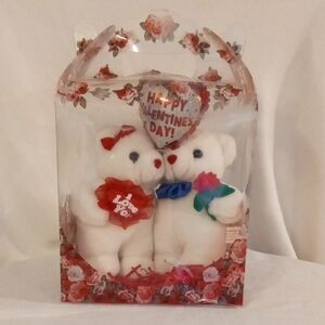 Valentine's Day Teddy Bear Gift Set - White